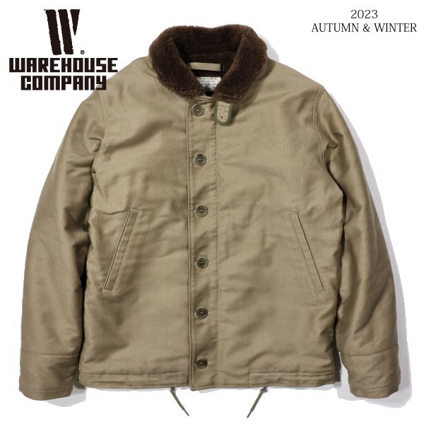 ウエアハウス 2181 NAF1168 N-1 WINTER JACKET KHAKI NXs-1404 デッキ