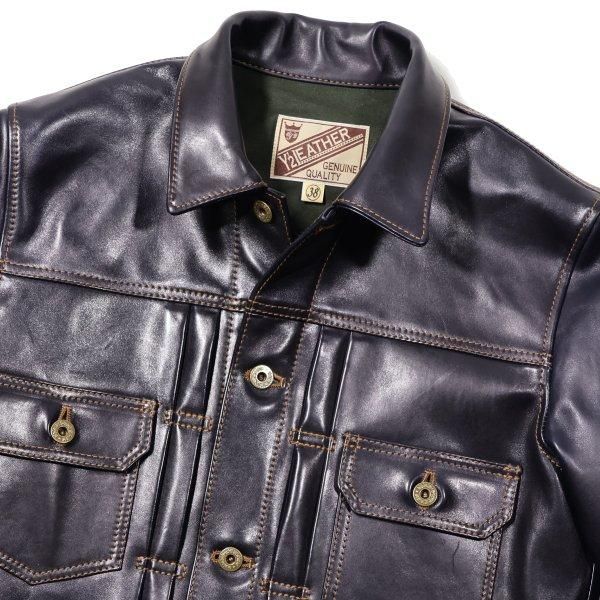 ワイツーレザー IB-141 セカンドタイプ インディゴホース レザー