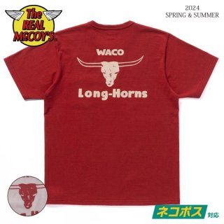 [ͥݥ200] ꥢޥå MC24024 JOE MCCOY TEE / WACO LONG-HORNS T THE REAL McCOY'S 2024ǯղ
