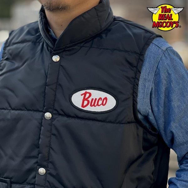 ザ リアルマッコイズ BJ24005 BUCO NYLON RIDER’S VEST ブコ ナイロン中綿ベスト THE REAL McCOY'S  2024年春夏 - セルロイド CELLULOID