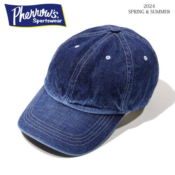 ネコポス送料200円]フェローズ 24S-PDC1 DENIM BASEBALL CAP デニム