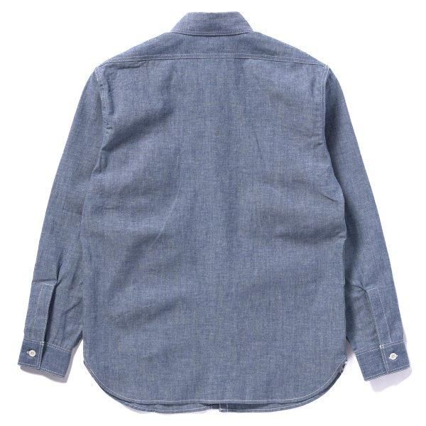 新品未使用　THE REAL McCOYS リアルマッコイズ ワークシャツ ザ リアルマッコイズ MS24004 8HU CHAMBRAY SERVICEMAN SHIRT