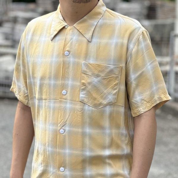 クッシュマン 25480 OMBRE CHECK OPEN SHIRTS オンブレー