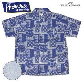 ե 24S-PIS1 ץ󥫥顼 ϥ磻󥷥 åȥ Ⱦµ COTTON SHIRTS PHERROWS 2024ǯղƿ