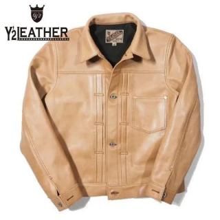 <img class='new_mark_img1' src='https://img.shop-pro.jp/img/new/icons14.gif' style='border:none;display:inline;margin:0px;padding:0px;width:auto;' />ワイツーレザー KB-140-T PERSIMMON TANNIN DYED HORSE WWII Type JEAN JACKET 柿渋ホース 大戦モデル Y'2LEATHER 2025年新作