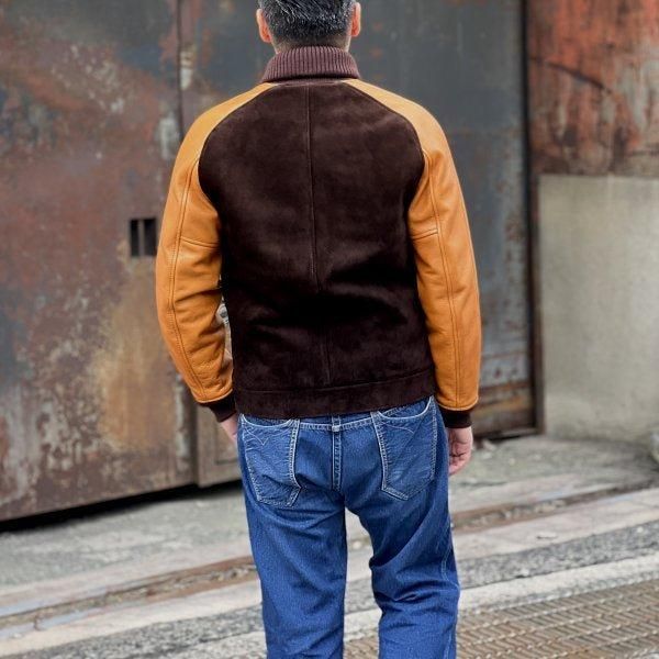 ワイツーレザー STEER SUEDE×STEER OIL RIB JKT ワイツーレザー TB-136 STEER SUEDE×STEER OIL RIB JKT ステア