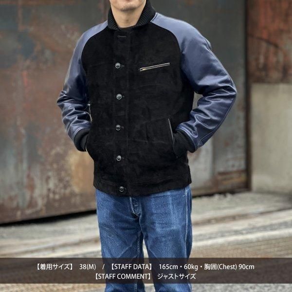 ワイツーレザー STEER SUEDE×STEER OIL RIB JKT ワイツーレザー TB-136 STEER SUEDE×STEER OIL RIB JKT ステア