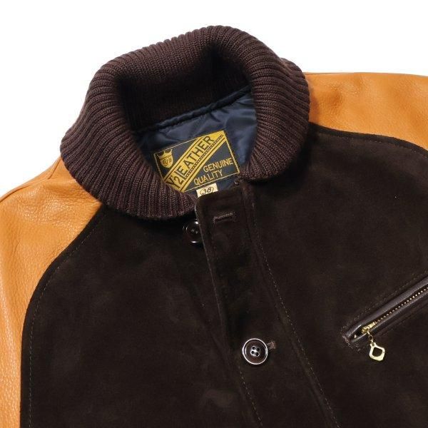 ワイツーレザー TB-136 STEER SUEDE×STEER OIL RIB JKT ステアスエード