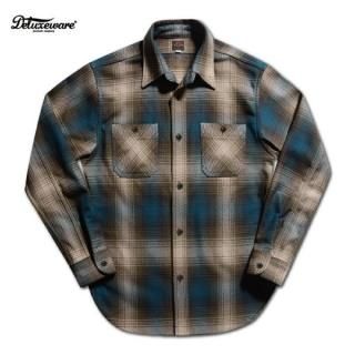 ǥå HV-54 BLUE OMBRE SHIRT ֥졼å եͥ륷 Ĺµ DELUXEWARE 2024ǯ߿