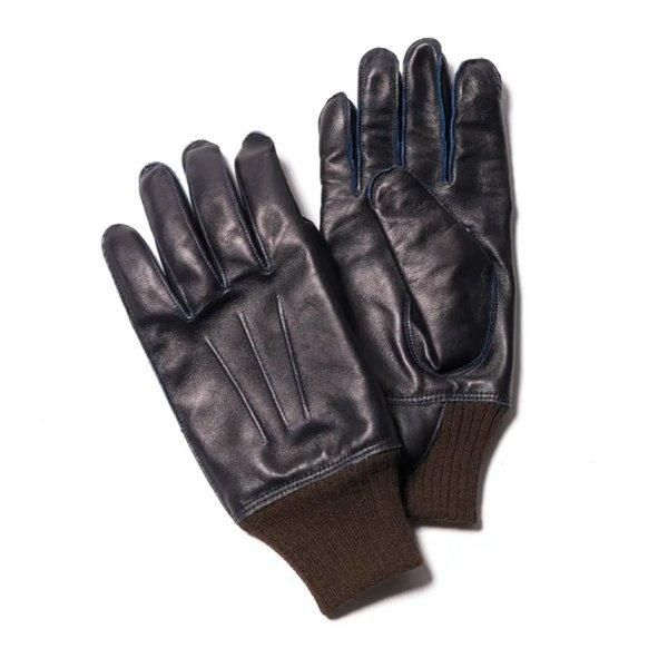 韓国 ファッション通販 YG-04 ワイツーレザー A-10 インディゴ HORSE INDIGO GLOVES 小物