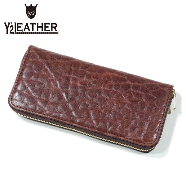 [予約商品]ワイツーレザー YW-06-B BULL HIDE LONG WALLET ブルハイド ロングウォレット 長財布 Y'2LEATHER  2024年新作 - セルロイド CELLULOID