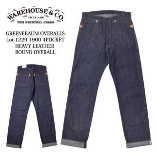 ϥ GREENEBAUM 1229 1900 4POCKET HEAVY LEATHER BOUND OVERALL  WAREHOUSE 2024ǯղƿ
