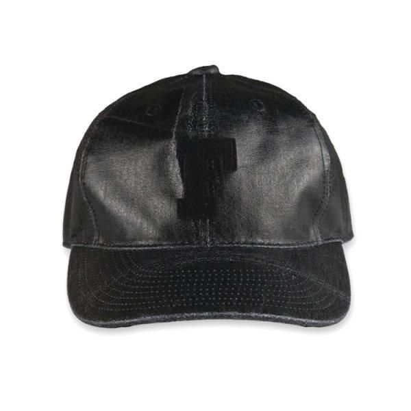 フルカウント 6843-24C 6PANEL COATED DENIM BASEBALL CAP F