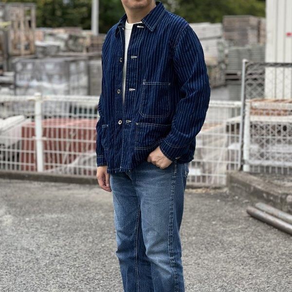 ジャケット・アウター FULLCOUNT INDIGO WABASH COVERALL 2877 38 FULLCOUNT INDIGO WABASH COVERALL 2877 38