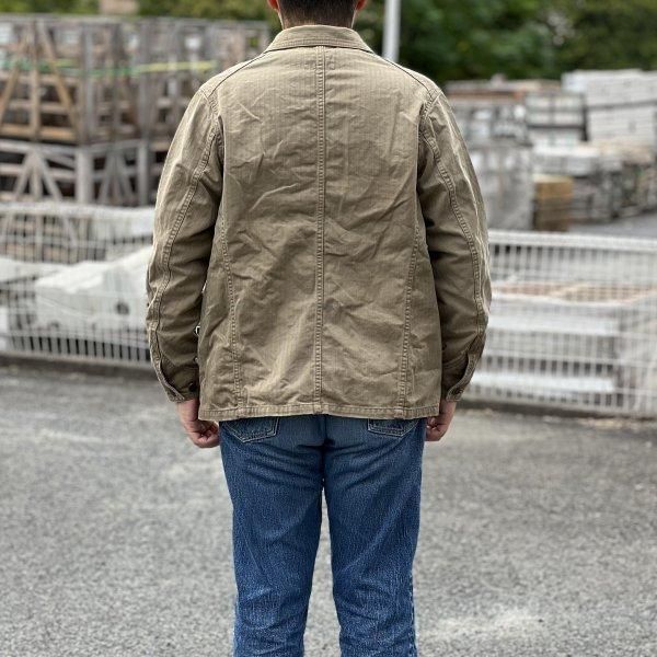 フルカウント 2015-9 HBT MILITARY CHORE JACKET ヘリンボーン