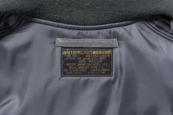 ザ リアルマッコイズ MJ24102 TYPE MA-1 REAL McCOY MFG. CO ザ リアルマッコイズ MJ24102 TYPE MA-1 REAL McCOY MFG. CO