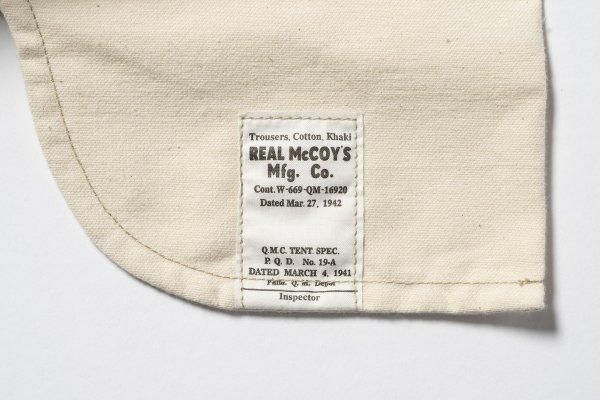 ザ リアルマッコイズ MP23102 TROUSERS, COTTON, KHAKI, 1941 ザ リアルマッコイズ MP23102 TROUSERS, COTTON, KHAKI, 1941