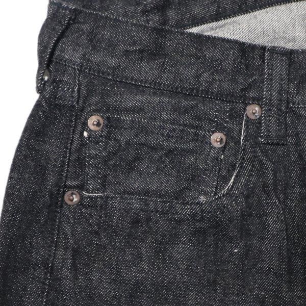 フルカウント 1101BK STRAIGHT BLACK SELVEDGE DENIM ブラック