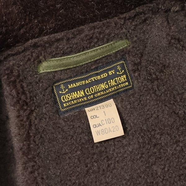 クッシュマン 21390 N-1 DECK JACKET OLIVE デッキジャケット