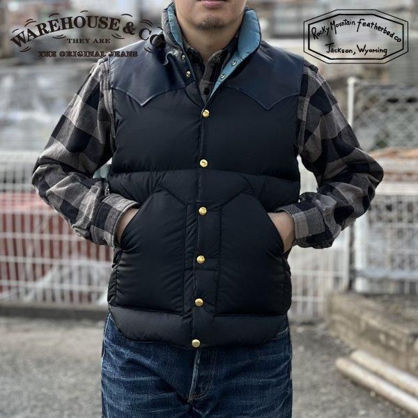 ウエアハウス×ロッキーマウンテン NYLON DOWN VEST ナイロン ウエアハウス×ロッキーマウンテン NYLON DOWN VEST ナイロン