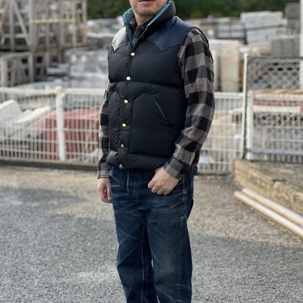 ウエアハウス×ロッキーマウンテン NYLON DOWN VEST ナイロン ウエアハウス×ロッキーマウンテン NYLON DOWN VEST ナイロン