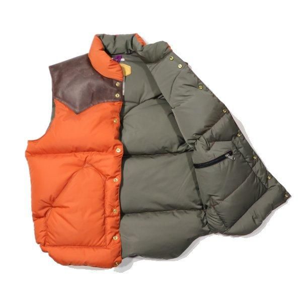 ウエアハウス×ロッキーマウンテン NYLON DOWN VEST ナイロン ウエアハウス×ロッキーマウンテン NYLON DOWN VEST ナイロン
