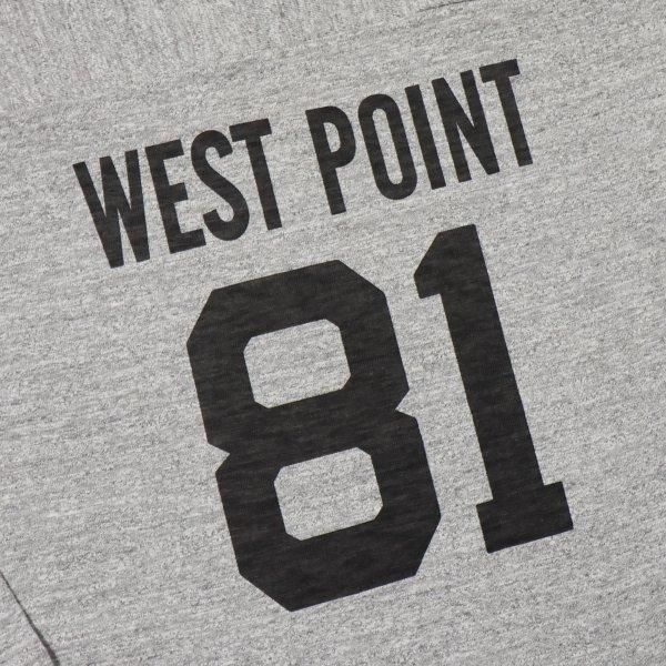 warehouse WEST POINT ブラック フットボールシャツ　サイズM warehouse WEST POINT ブラック フットボールシャツ サイズM