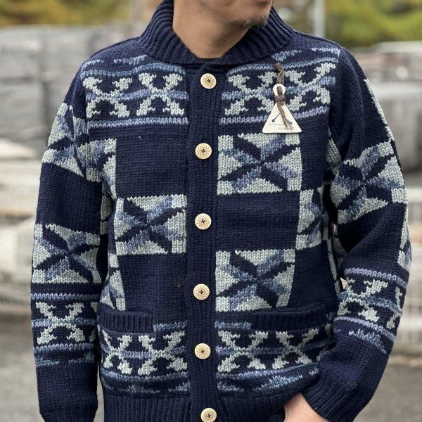 フェローズ 24W-PNS-CARDIGAN ハンドメイドニットセーター