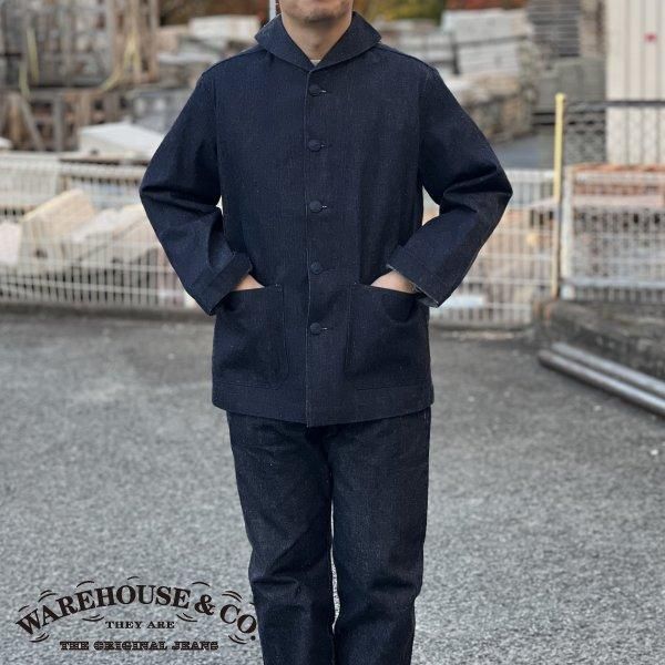 濃紺】ウエアハウス warehouse デニムジャケット スライド 濃紺】ウエアハウス warehouse デニムジャケット スライド