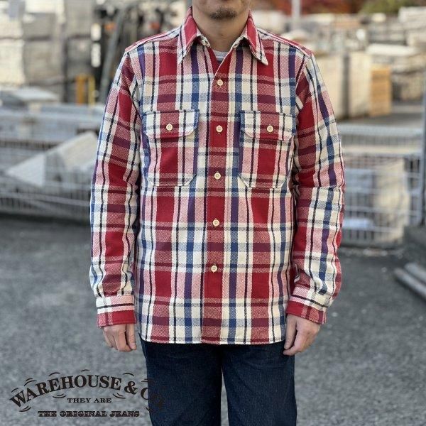 ウエアハウス 3104 D柄 FLANNEL SHIRTS フランネルシャツ 長袖