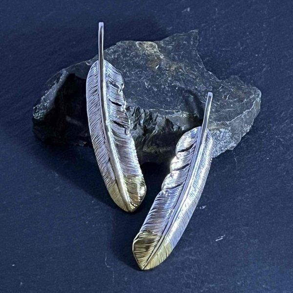 ファーストアローズ K18付 先金フェザー(L)ペンダントヘッド P-474L