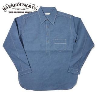 ϥ 3059 PULLOVER CHAMBRAY SHIRTS ץ륪С ֥졼  WAREHOUSE 2025ǯ