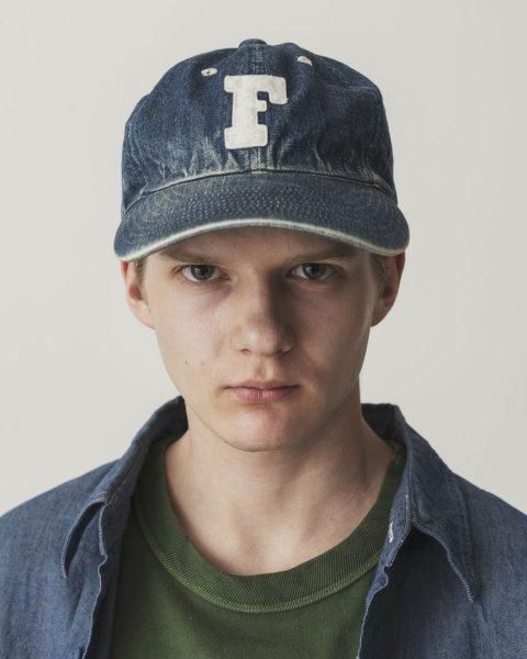 フルカウント 6843HW 6PANEL DENIM BASEBALL CAP F PATCH