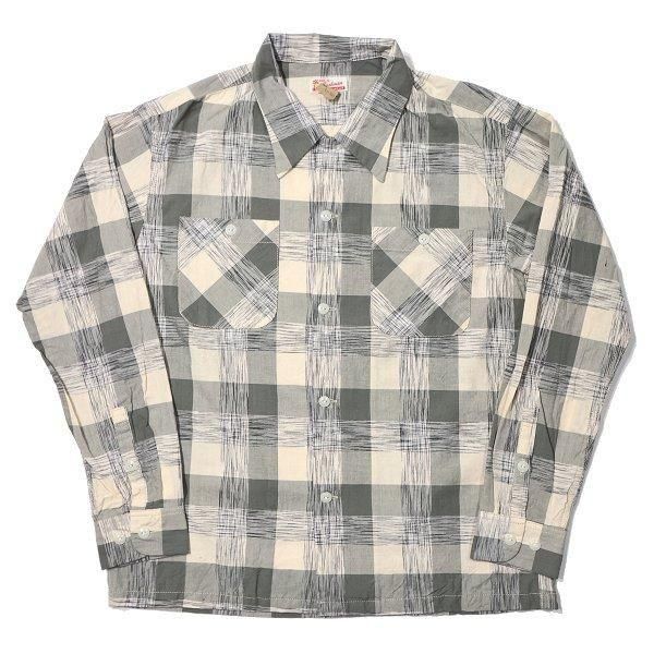 クッシュマン 25491 KASURI CHECK OPEN COLLAR SHIRTS カスリ クッシュマン 25491 KASURI CHECK OPEN COLLAR SHIRTS カスリ