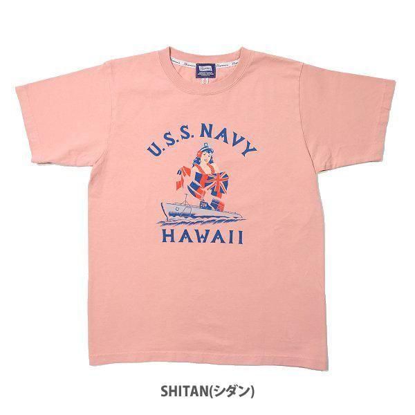 ネコポス送料200円 フェローズ 25S-PT8 U.S.S.NAVY プリントT