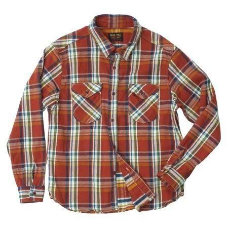 予約商品]ウエス 502553 ヘビーネルシャツ レッド HEAVY FLANNEL