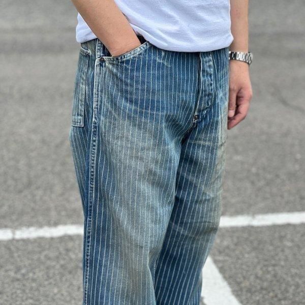 FULLCOUNT フルカウント インディゴ ウォバッシュ パンツ W34 FULLCOUNT フルカウント インディゴ ウォバッシュ ワークパンツ