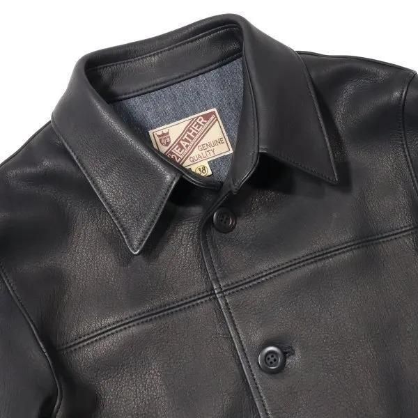 ワイツーレザー DC-76-C DEER SKIN ROUNDED HEM CAR COAT ディア