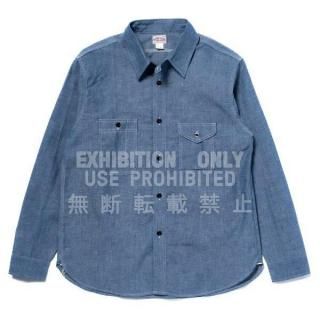 <img class='new_mark_img1' src='https://img.shop-pro.jp/img/new/icons14.gif' style='border:none;display:inline;margin:0px;padding:0px;width:auto;' />[ͽ] ꥢޥå MS25105 8HU CIGARETTE POCKET CHAMBRAY WORK SHIRT ֥졼 THE REAL McCOY'S 2025ǯ