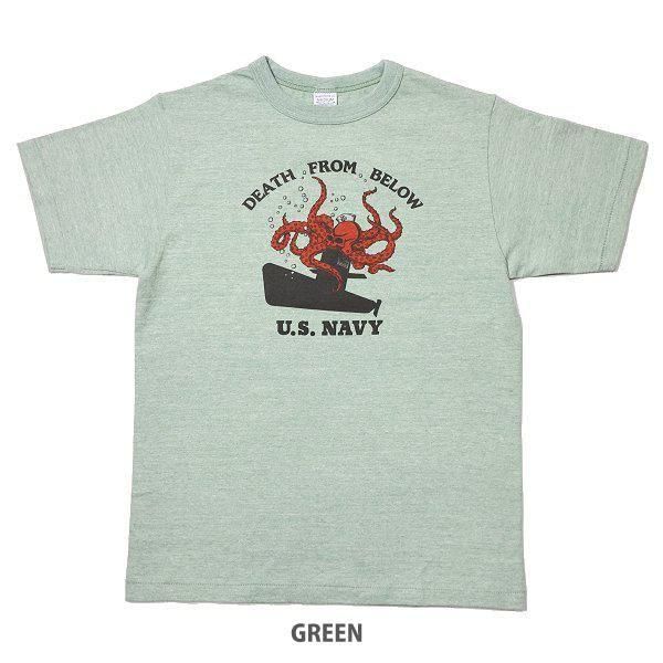 ネコポス送料200円 ウエアハウス 4096 88/12杢クルーネックT DEATH