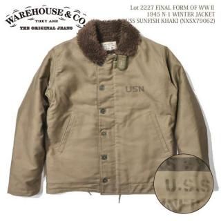 <img class='new_mark_img1' src='https://img.shop-pro.jp/img/new/icons14.gif' style='border:none;display:inline;margin:0px;padding:0px;width:auto;' />ϥ 2227 FINAL FORM OF WW2 1945 N-1 WINTER JACKET USS SUNFISH KHAKI NXSX79062 WAREHOUSE 2025ǯ