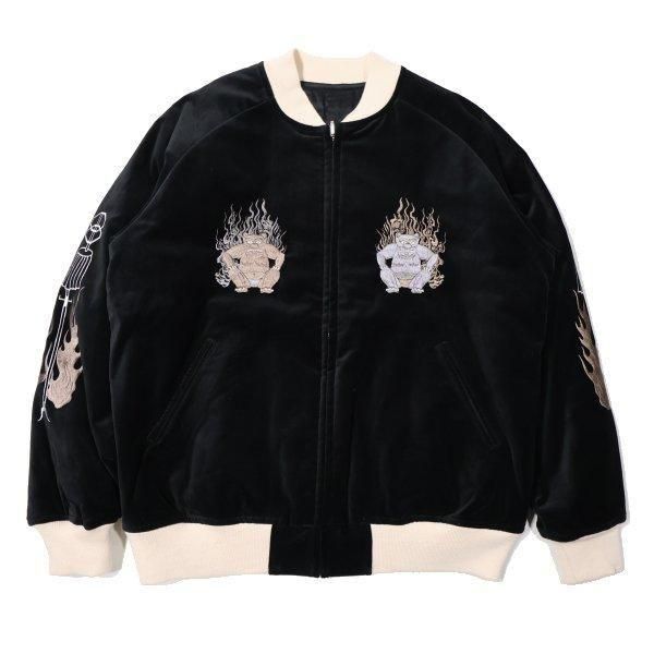 フェローズ 25W-鬼火消し2 スカジャン 刺繡 SOUVENIR JACKET