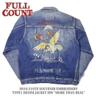 <img class='new_mark_img1' src='https://img.shop-pro.jp/img/new/icons14.gif' style='border:none;display:inline;margin:0px;padding:0px;width:auto;' />ե륫 2016-2107E SOUVENIR EMBROIDERY TYPE1 DENIM JACKET HW MORE THAN REAL FULLCOUNT 2025ǯ