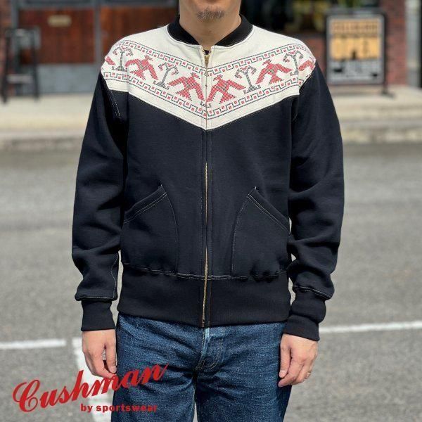 クッシュマン 26385 THUNDER BIRD PRINT FULL ZIP SWEATSHIRT