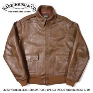 <img class='new_mark_img1' src='https://img.shop-pro.jp/img/new/icons14.gif' style='border:none;display:inline;margin:0px;padding:0px;width:auto;' />ϥ 2232 WERBER LEATHER COAT CO. TYPE A-2 JACKET ORDER NO.33-1729 ե饤ȥ㥱å WAREHOUSE 2025ǯ