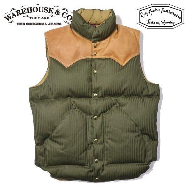 ウエアハウス×ロッキーマウンテン 2236 HBT DOWN VEST ヘリンボーン