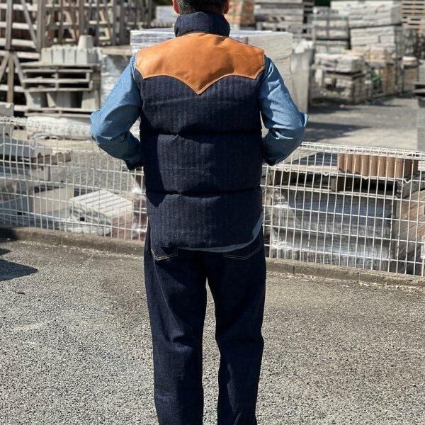 ウエアハウス×ロッキーマウンテン 2237 INDIGO HBT DOWN VEST