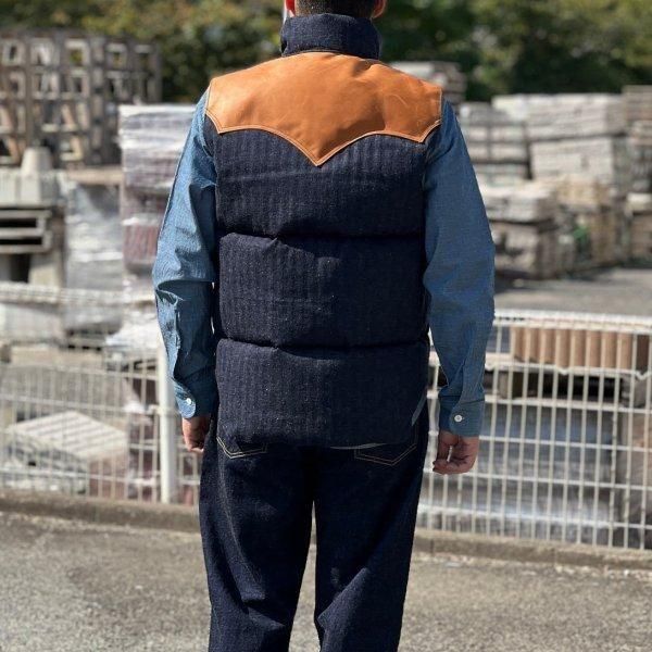 ウエアハウス×ロッキーマウンテン 2237 INDIGO HBT DOWN VEST