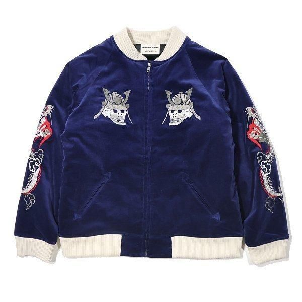 サムライジーンズ SJSKJ25 インディゴ別珍 中綿スカジャン SAMURAI