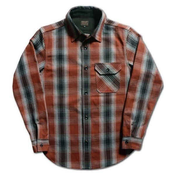 予約商品]デラックスウエア HV-59 OMBRE HEAVY NEL SHIRT オンブレー